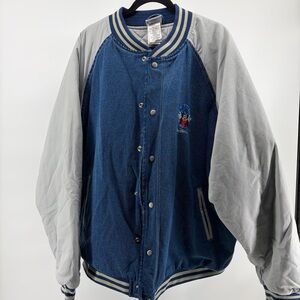 Vintage Walt Disney World Mickey Mouse 90's Denim Jacket, Embroidered, Lined Men